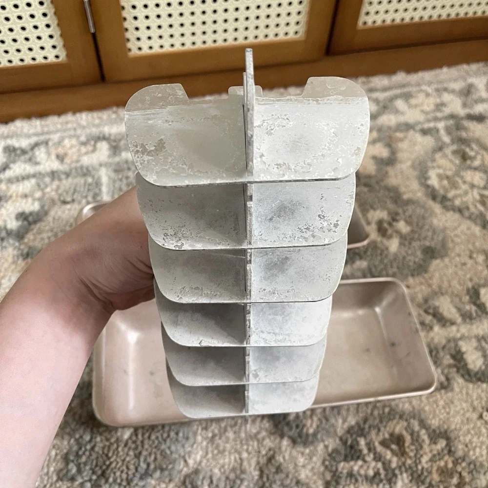 Vintage Philco Kitchen Aluminum Metal Ice Cube Trays, Set of 2